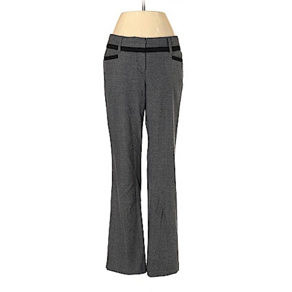 New York & Co Gray Straight Leg Dress Pants